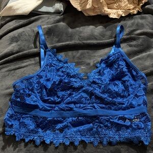 SHEIN Royal Blue Lace Bralette